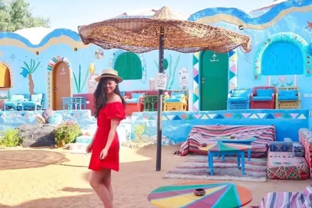 Nubian Village by Motorboat